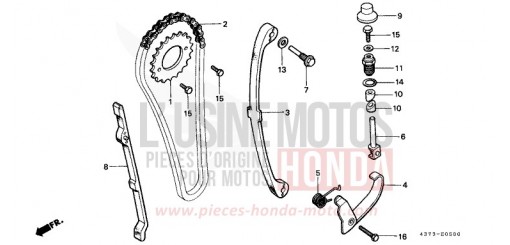CHAINE A CAMES/TENDEUR XL125SC de 1987